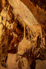 Formations in a mountainside dry cave near Tucson, Arizona