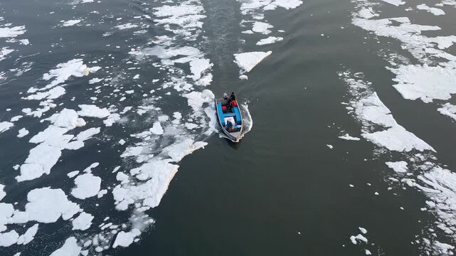 Toxic Foam in Yamuna River Due to Industrial Waste Pollution in Delhi, India