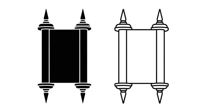 Torah scroll jewish symbol scrolls of law