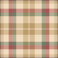 Dining check textile plaid, loft pattern vector texture. Worn fabric tartan background seamless in light and amber colors. © SolaruS