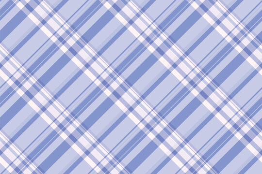 Warm check textile background, volume seamless texture tartan. Indian vector pattern plaid fabric in light and blue colors.
