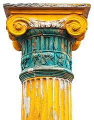 Naklejka premium PNG Rainbow green Greek ancient column pillar architecture greek.