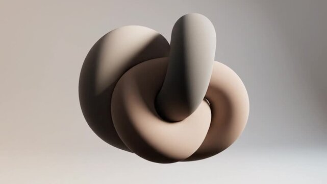 3d rendered illustration of a white spiral