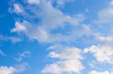 Fototapeta premium Blue Sky and a Little Moon