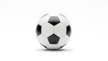 Fototapeta premium Plain Soccer Ball Isolated on White Background 