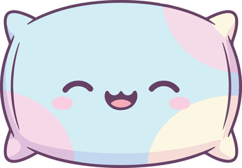 Cute Kawaii Soft Pillow Mascot Vector Design