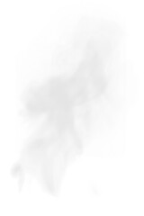 Cattle Smoke Texture, Pipe Vapor, Steam Vape, Cloud, Fog Effect For Compositing or Overlay. Isolated On Alpha Transparent Background. © smishura
