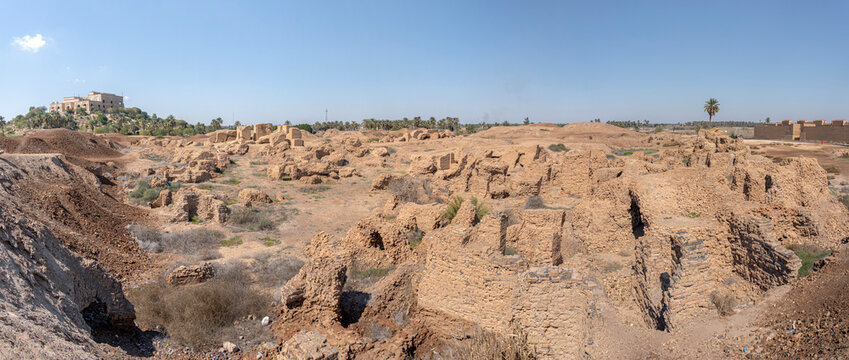 Remains of Babylon are mostly piles of bricks, still a lot of work for archaeologists, Babylon, Iraq