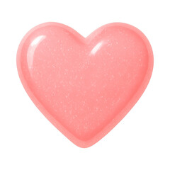 PNG Glossy pink heart illustration
