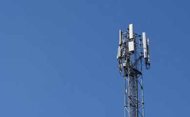 Cellular tower with Copy space for Graphic element