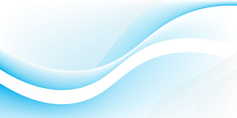Obraz premium Modern stylish blue wave design background vector