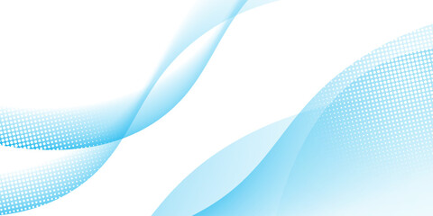Fototapeta premium Modern stylish blue wave design background vector