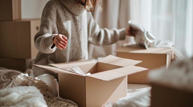 Decluttering Home Lifestyle Concept
