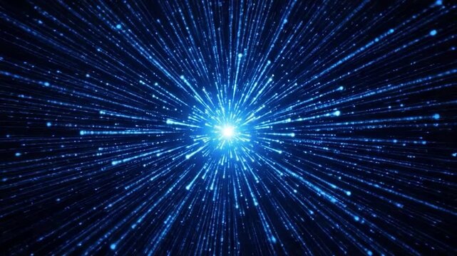 Cosmic Burst: A breathtaking abstract display of luminous energy radiates outward from a central point, evoking a sense of wonder and the vastness of the universe.