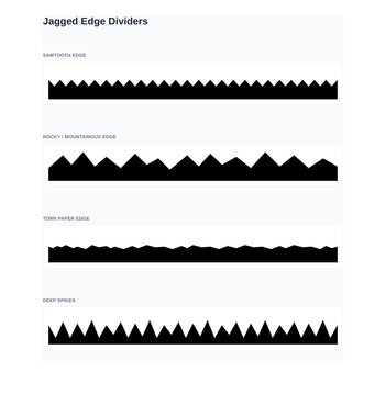 Sawtooth Edge Border Silhouette