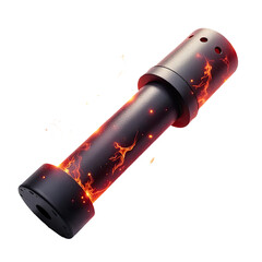 A mysterious object engulfed in flames, ideal for dark or sci-fi themed designs