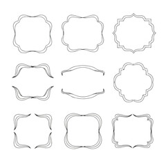 Ornate Frame Shapes Collection for Design