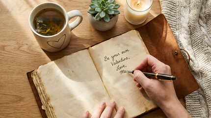 Fototapeta premium Woman writing 