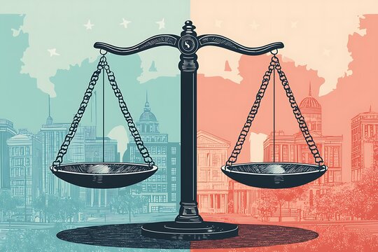 Balance of Justice: A visually compelling image of the scales of justice.