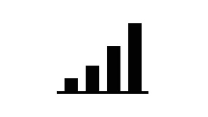 Simple Bar Chart Illustrating Growth and Progress.