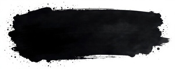 Bold black ink brush stroke, heavily textured, high contrast , dramatic, art