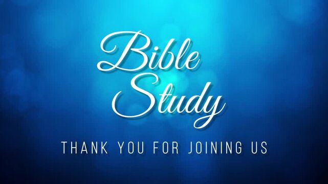Bible study in blue