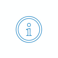 Information icon in blue circle