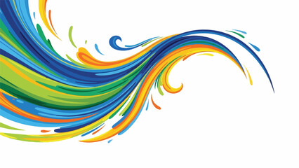 Fototapeta premium Vibrant Swirling Colors in Abstract Motion.