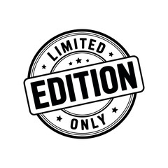 Fototapeta premium A black and white illustration of a limited edition stamp on a white background