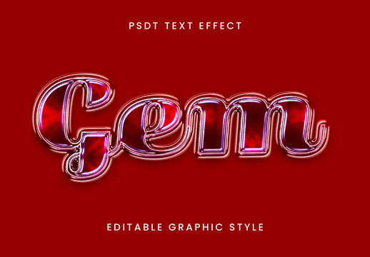 Glossy Chrome Liquid Text Effect