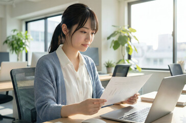 オフィスのビジネスシーン　ビジネスウーマン
