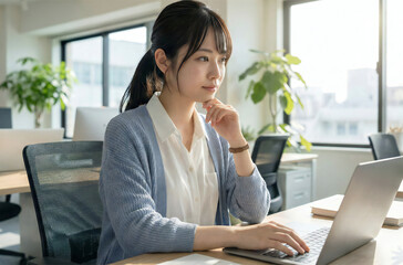 オフィスのビジネスシーン　ビジネスウーマン