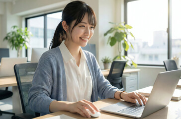 オフィスのビジネスシーン　ビジネスウーマン