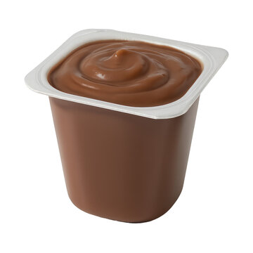 PNG Creamy chocolate dessert cup.