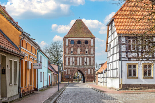 Town facing side of Anklam Gate of Usedom City