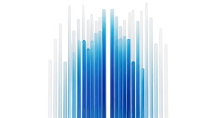 Obraz premium Abstract blue and white vertical bars