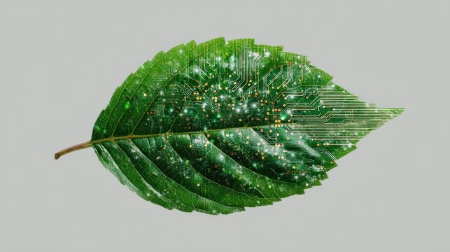 Circuit board leaf technology and nature