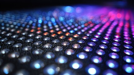 Obraz premium LED Pixels Inside Stage Light Fixture With Various Colors in a Close View Showcasing Technology in Lighting Design