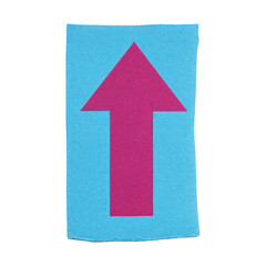 Obraz premium PNG Colorful arrow on textured background.