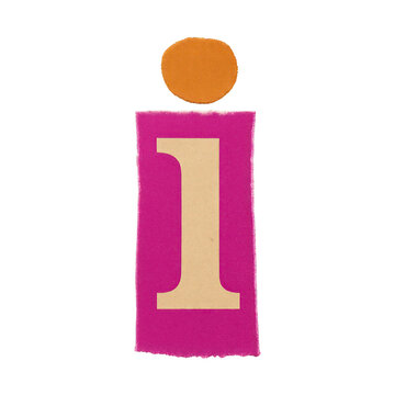 PNG Colorful letter 'i' illustration