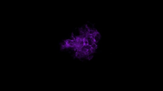Purple Quick Energy Burst Overlay Graphic Element &ndash; 6 VFX Pack