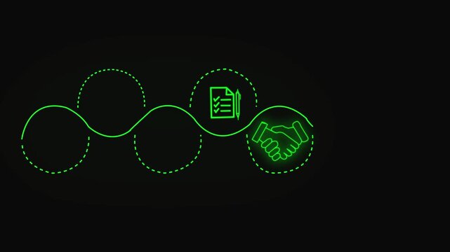 Social communication linear timeline infographics animation. Language knowledge. Studying, learning. Communication, conversation.