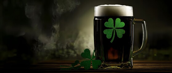 Cold beer, clovers, St. Patrick's.
