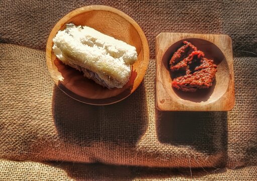 Indonesian Bugis steamed rice cake