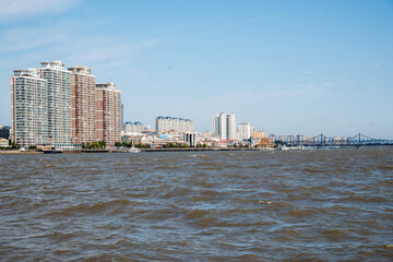 Dandong Cityscape, Liaoning Province - Yalu River Waterfront with Modern Buildings © Nguyen