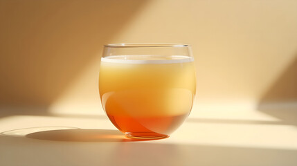 Iced Tea in a Clear Glass under Natural Light

