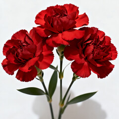 Red Rose Isolated on White Background