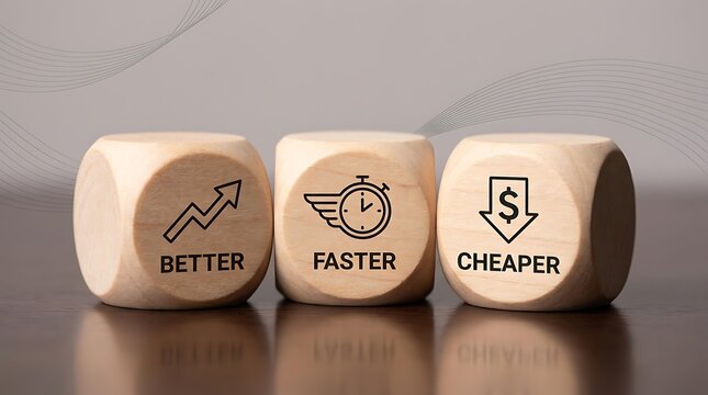 Business efficiency improvement strategy concept.