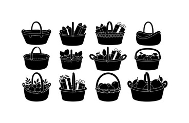 Fototapeta premium Collection of Tool Baskets