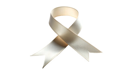 White Ribbon Symbol Awareness Support.